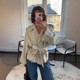 Women's Clothing Explosion Fashion Casual Belt With Short Jacket