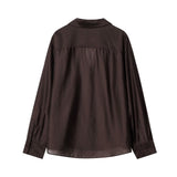 New Fashion Temperament Women's Embroidered Pocket Shirt