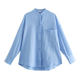 New Pocket Pendent Loose Shirt Elastic Waist Pant