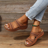 2025 Retro Car Anti-Slip Slope With Round Head Cool Slippers Women's Slippers Line