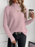 Women's Clothing Pure Color Buffet With Long-Sleeved Sweater Autumn And Winter High Collar