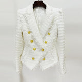 Autumn And Winter New Star Fashion Tuxedo Side Rough Flowers To Repair Suit