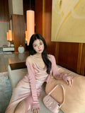 Xixi 2025 Spring And Summer New High Waisted Shang Noodle Sling Dress High-End Long Dress Women