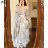 Summer Sexy Elegant Vintage Dress Women Casual Designer Chic Midi Dress Female High Waist Print Fashion Evening Party