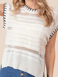 Short Beach Women's Hollow Knitting Line Bikini