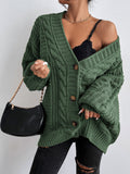 Sweater Lady Retro Style Loose Lantern Sleeve Knitted