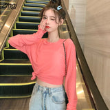 Women Solid See-through Mesh Sexy Sunscreen Sweet Hot Sale 2XL Summer 2020 New Womens Long Sleeve Femme Tops