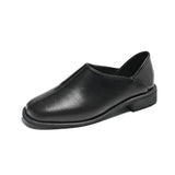 Women 2025 New Women's Shoes Spring Korean Version Of The Small Leather Shoes Women Wear Flat Shoes Legs Casual Lazy