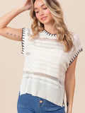 Short Beach Women's Hollow Knitting Line Bikini