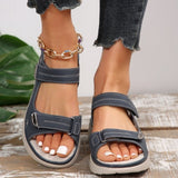 Sports Sandals 2025 New Thick-Bottomed Leisure Magic Sticker Beach Cool Slippers