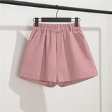 Zingj Photo Suit Shorts Female Summer 2024 New High Waist Loose Pink Five Split Pants Straight Tube Hong Kong Flavor Casual
