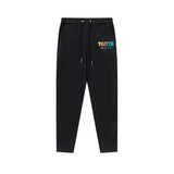 Rainbow Gradient Letter Tiger Head Printing Ins Trendy Sweater Trousers Jogging