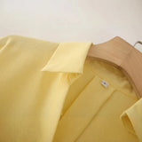 Women's Explosive Fashion Casual Linen-Blend Wide-Sleeved V-Neck Temperament