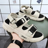 Summer New Beach Shoes Light And Breathable Comfortable Trend Sandals Men Wear Cold Slippers Outside The Thick
