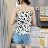 Women Tops Chiffon Blouses Woman Sleeveless Blouse Shirts Women V Neck Floral Top Plus Size Woman Printing Blouses