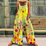Summer Large Printed Loose Wide Leg