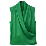 Summer Sleeveless Sling Vest Women Wearing V-Necked Vertebry Top Temperament Sexy Niche