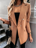 New Thin Women Fashion White Black Blazers and Jackets 2023 Button Office Suit Coat Ladies Elegant Outwear Chic