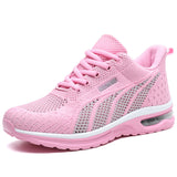 Women's Shoes 2025 Spring New Hollow Single Network Air-To-Air Air Cushion Damping Light Leisure Sports