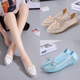 Shoes 2025 Summer Single Shoes Women's Bean Shoes Women's Leather Shoes Soft Soles Anti-Slip Women Singles