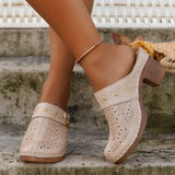 New 2025 Baotou Slope And Women's Cool Drag Large-Size Hollow Sandals Women's