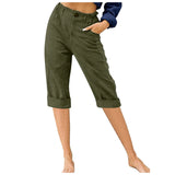 And Linen Fashion Loose High Waist