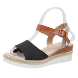 Word With Slope And Fish Mouth Sandals Women Summer New Buckle Outside Wearing Beach Cool