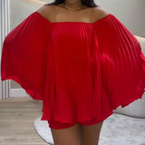 Summer New Women's Shoulder-To-Shouldered Small Shorts Half-Dress Temperament Fashion