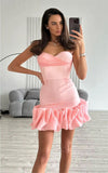 Women's Summer New Sexy Folded Skirt Sling With Dress Dress Dress Dress
