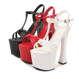 Zingj Hate Day High Nightclub Super High-Heeled Sandals Women's Work Shoes Show Pole Dance Shoes Waterproof