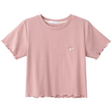Zingj Hot Girl Crop Short Style Student Jacket 2024 Summer New Short Sleeve Embroidery Wooden Ear Slim T-Shirt Female