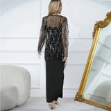 New Autumn Clothes, Women's Sequins, Tassel Blouse, Halter Skirt, Two-Piece