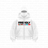 Trendy Pop Double Hat Design Hoodie Autumn And Winter New Men's And Women's Loose Y2K
