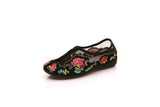 Zingj Shoes Flat Shoes Dance Shoes Summer Female Sandals Single Shoe Cloth Shoes Mesh Embroidered Hollow