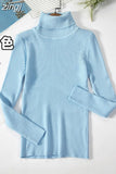 2023 Basic Turtleneck Women Sweaters Autumn Winter Warm Pullover Slim Tops Ribbed Knitted Sweater Jumper Soft Pull