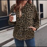 Blouse Coat Women's Spring And Autumn Leopard Print Retro Temperament Casual