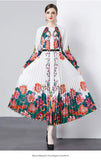 New Women's Dress Dress Oversized Dress Print 100 Folds T-Shirt With T-Shirt Holiday Casual