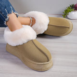 Warm Wool Snow Boots 2024 Winter Thickened Warm Fur As A Whole Comfortable To Wear Casual Cotton