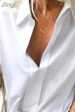 Office Lady Long Sleeve Short Sleeve Shirt Spring Summer 2023 New Fashion Tun Down Collar Solid Loose Clothes Tops