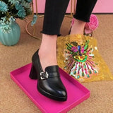 Zingj Table High Heels Pointed Women's Shoes Spring 2023 New Platform Thick Heel Fashion Shoes Deep Mouth Women's