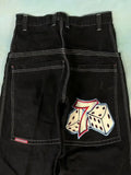 High Street Jeans Y2K Hip Hop Printed Cartoon Retro Loose Men