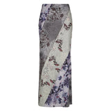 Vintage Ancient-Sense Plant Floral Print Bump Niche Design Hot Girl