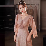 Dress Female Banquet Temperament Long Can Usually Wear A Small Black Dress Dress Banquet