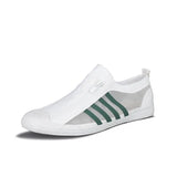 Men's Shoes 2025 Summer New Men's Canvas Shoes Korean Version Of The Trendy Casual Shoes Zipper