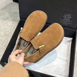 Shoes Women's All-Inclusive 2025 New Buckle Lazy Shoes Bean Shoes Breathable Spring