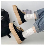 Trendy Shoes Women's New Retro Round Head Thick-Solle Casual Shoes Trendy Student Sneakers In The Fall Of