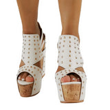 Heavy Industry Size 47 Slopes And Thick-Soled Sexy High-Heeled Sandals