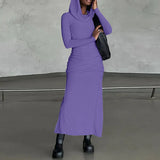 Zingj Women's Fall 2024 New Fashion, Slim Hooded, Slit And Women's