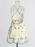 Fashion Sexy Dress Women 2025 New Sleeveless Short Dress Embroidered High-End Sling