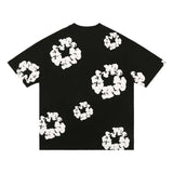 Fashion Trend Foam Printing Loose T-Shirt Y2K Hop Streetwear Men's And Women's Jacket Casual Top